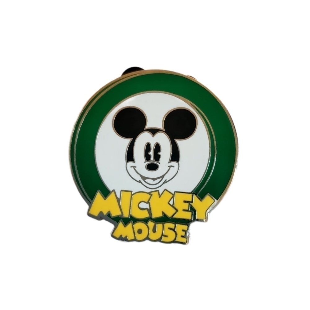 Disney Mickey Mouse Green Lapel Pin Disney Pin Trading